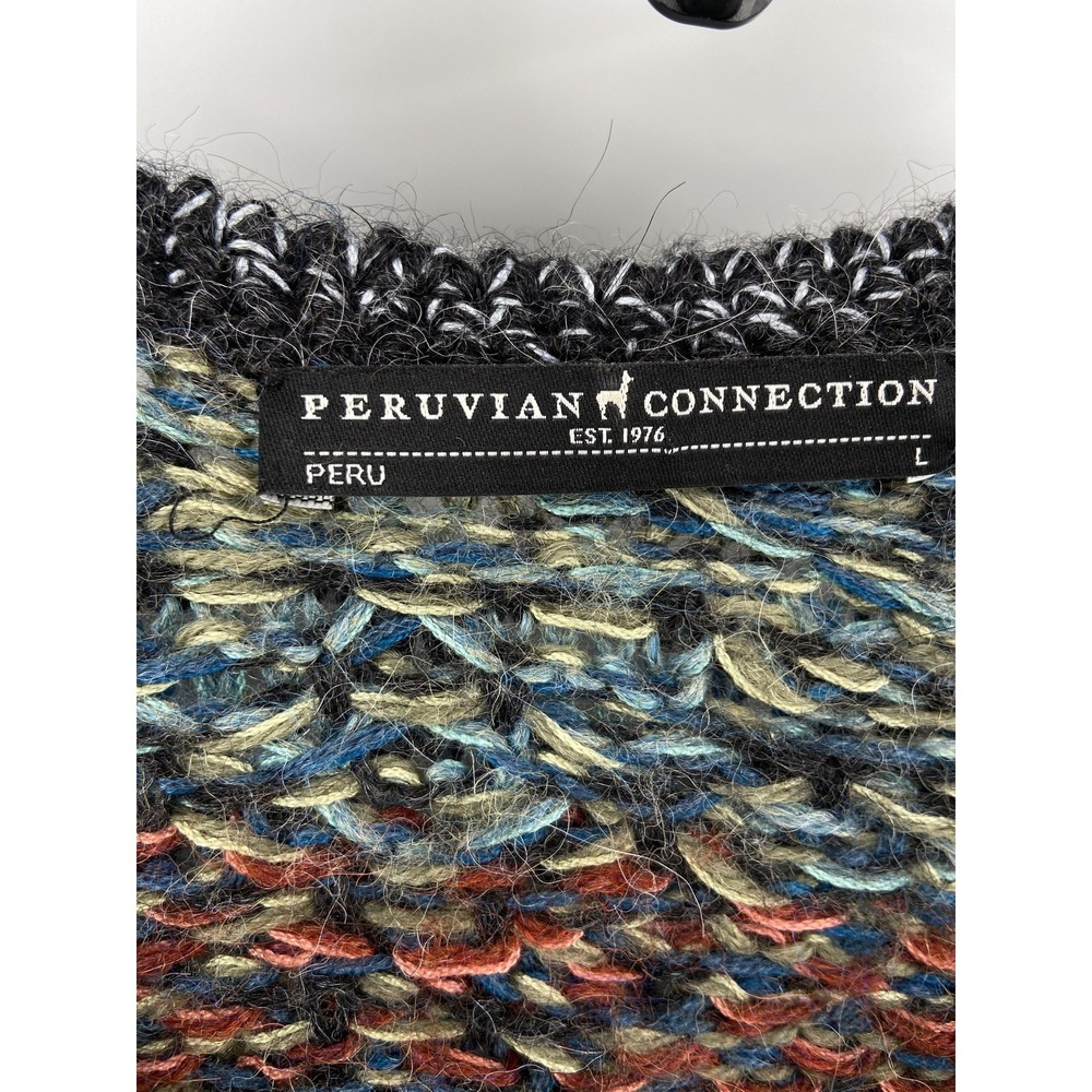 Peruvian Connection Sweater Womens Large Cardigan‎ Fall Baby Alpaca Cozy Soft - Picture 3 of 7